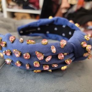 NEW Lele Sadoughi Blue Candy Trafalgar